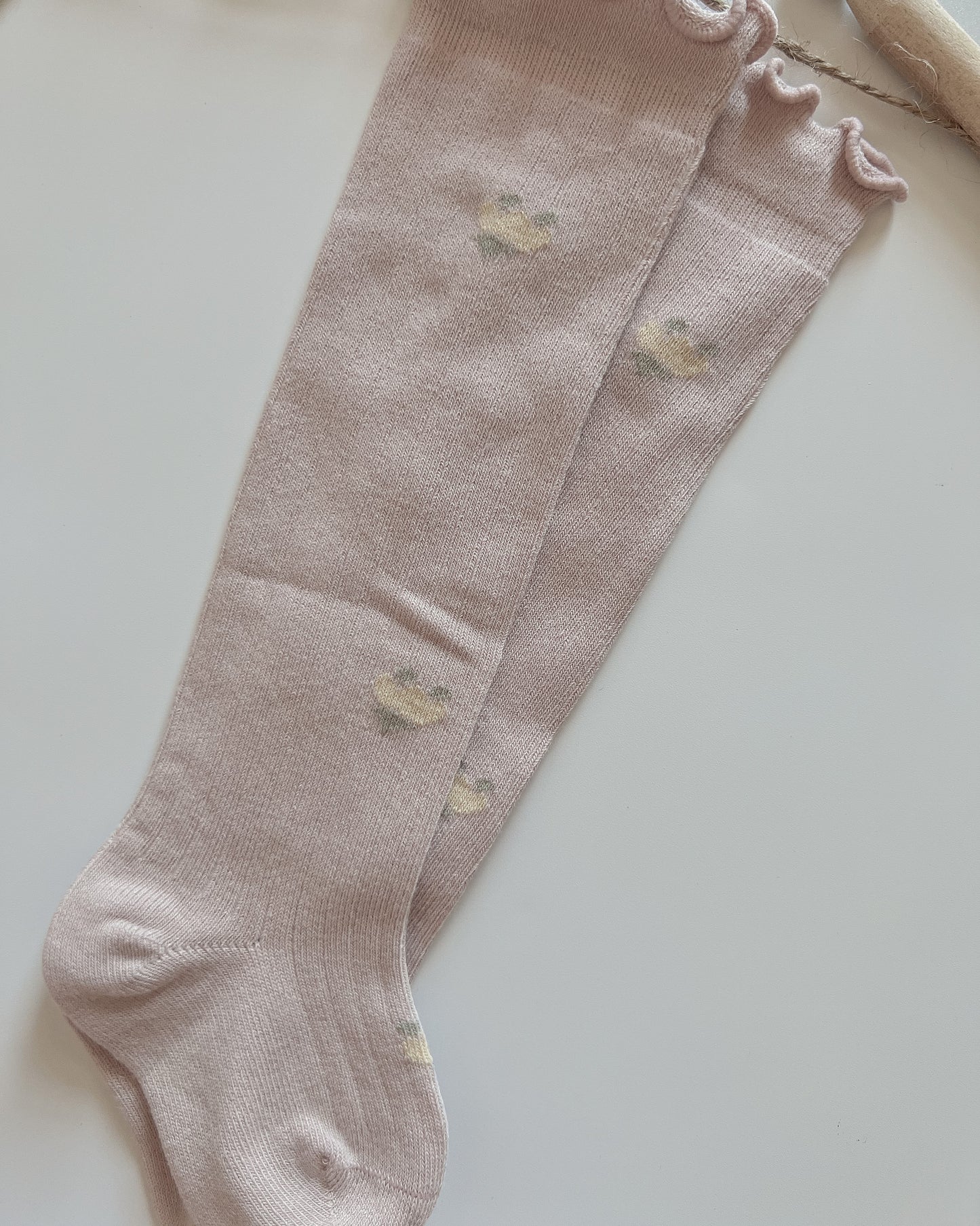 Emily Knee High Socks - Blush