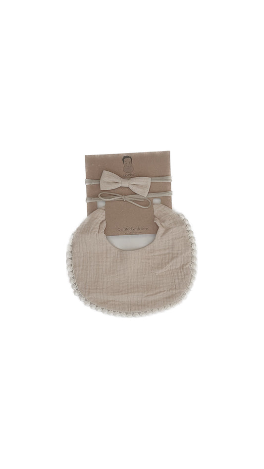 Tassel Bib Set - Beige