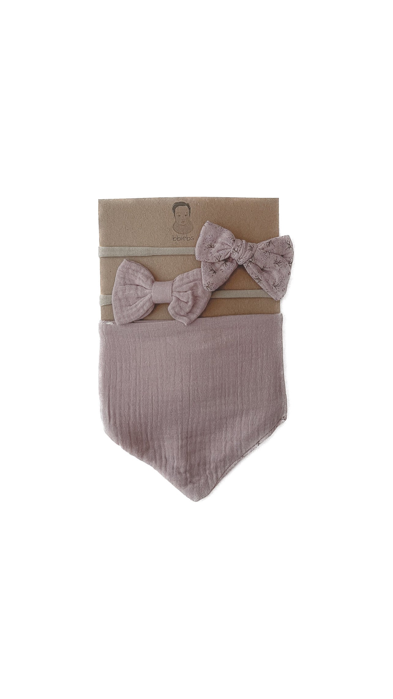 Lilac Sticks Bib Set